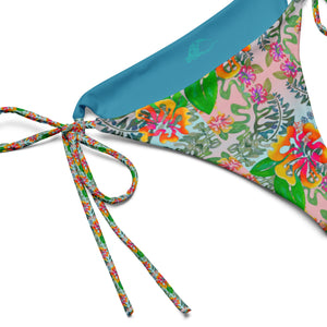 Hibiscus Recycled String Bikini Bottom