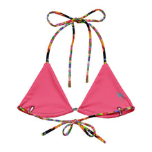 Load image into Gallery viewer, Disco Fleur  Recycled String Bikini Top