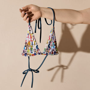 Streetfight' recycled string bikini top