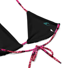 Load image into Gallery viewer, Pink on Pink Recycled String Bikini Top