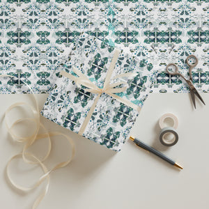 Blue Jade Vine Wrapping paper sheets