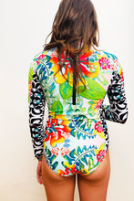 Load image into Gallery viewer, BYM BEACH ONE PIECE RASHGUARD - HIBISCUS BOUQUET-