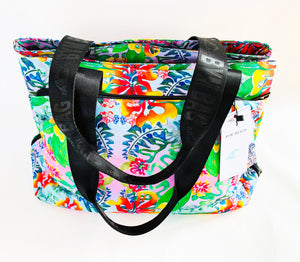 BYM BAG - THE MAUI - IN HIBISCUS BOUQUET -