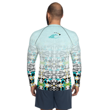 Load image into Gallery viewer, BYM Men&#39;s Rash Guard in Maui Mind and Body