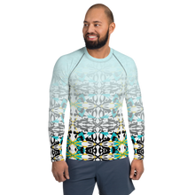 Load image into Gallery viewer, BYM Men&#39;s Rash Guard in Maui Mind and Body