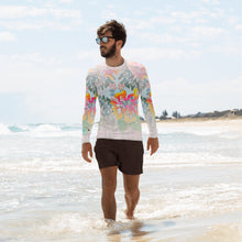 Load image into Gallery viewer, BYM Men&#39;s Rash Guard in Hibiscus