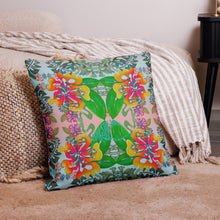 Load image into Gallery viewer, BYM Premium Pillow in Hibiscus