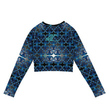 Load image into Gallery viewer, BYM Recycled long-sleeve  Athletic/Beach  in Blue Wave UPF 50