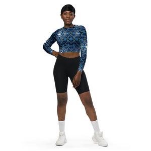 BYM Recycled long-sleeve  Athletic/Beach  in Blue Wave UPF 50