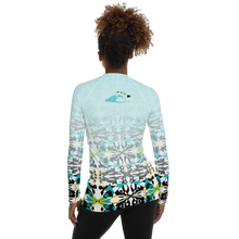 Load image into Gallery viewer, BYM Women&#39;s Rash Guard in Maui Mind and Body