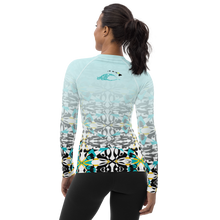 Load image into Gallery viewer, Wholesale Women&#39;s Rash Guard in Maui Mind and Body