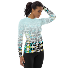 Load image into Gallery viewer, Wholesale Women&#39;s Rash Guard in Maui Mind and Body